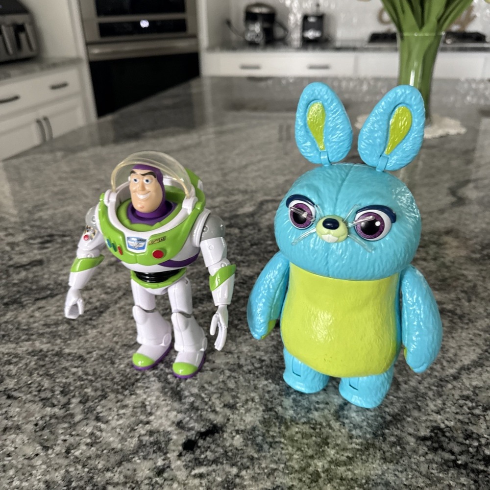 Disney PIXAR TOY STORY‎ 4 - Buzz Lightyear - 7" And Bunny 2 For 1 - Picture 2 of 9
